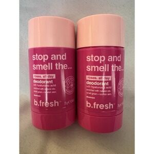 NEW B Fresh Stop & Smell The Roses All Day Deodorant 2.64 FL OZ EACH 2 TOTAL